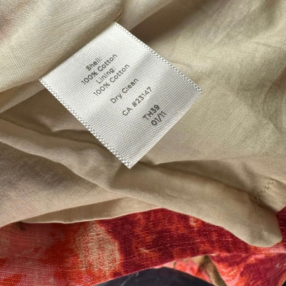 Talbots Floral Midi Dress - Red and Pink - Picture 5 of 5